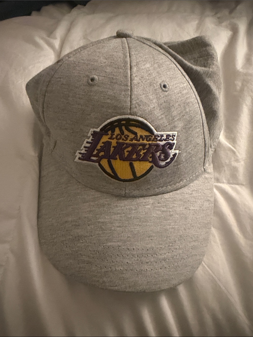 Primark Grey Kids Cap with Purple and Yellow Lakers Crest